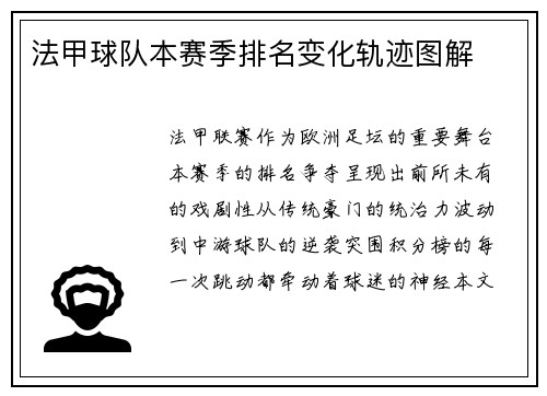法甲球队本赛季排名变化轨迹图解